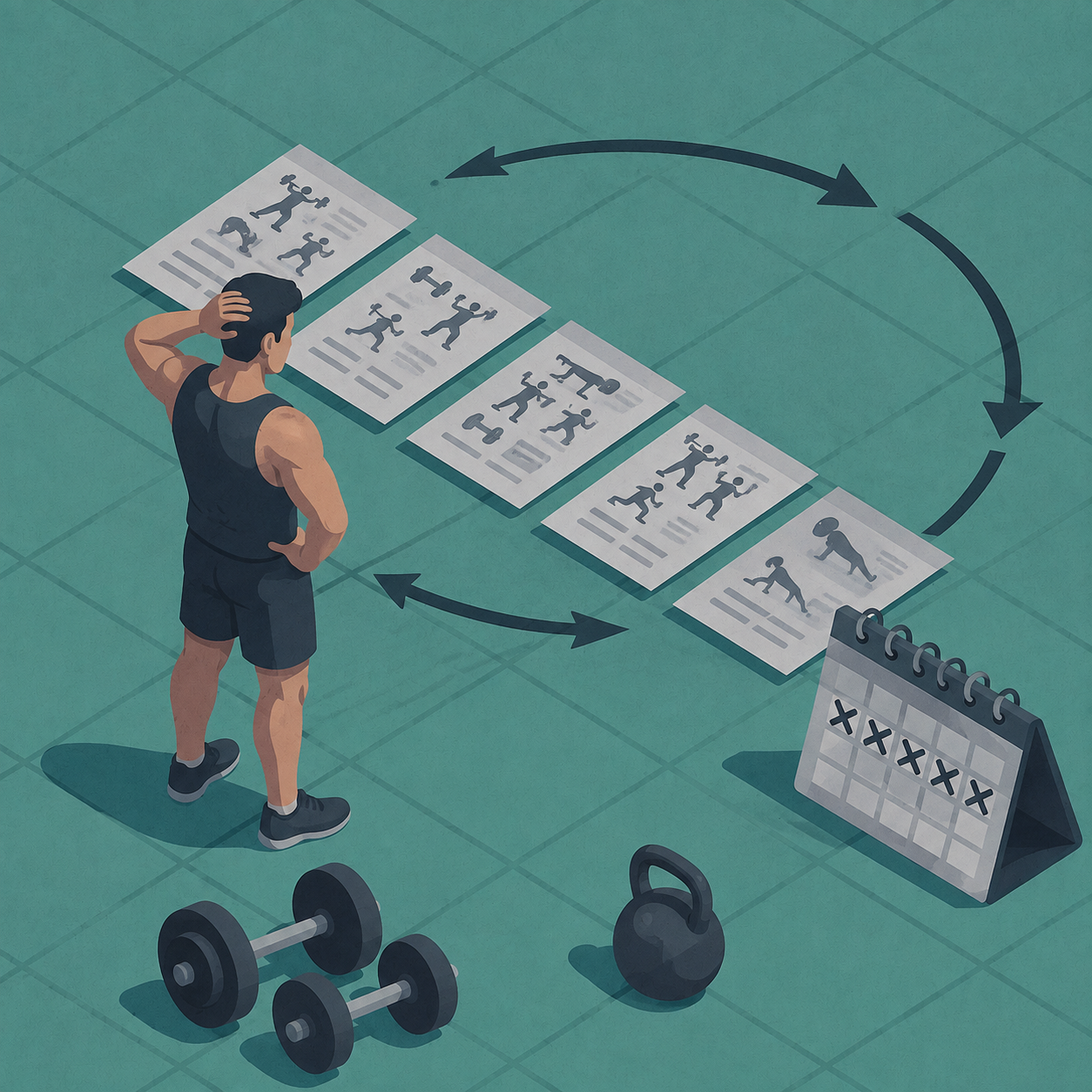 Cambiar de rutina de entrenamiento demasiado pronto