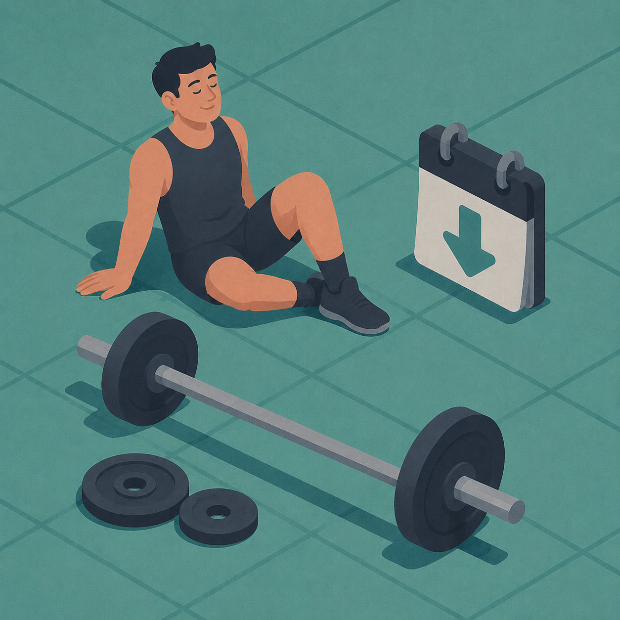 Semana de deload con menor carga de entrenamiento