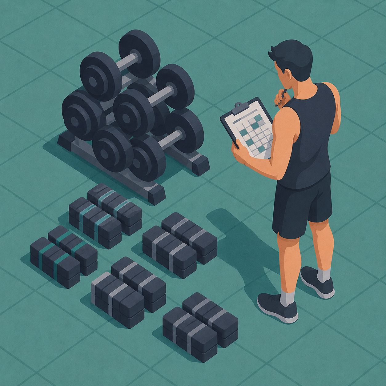 Planificación de series semanales para ajustar el volumen de entrenamiento