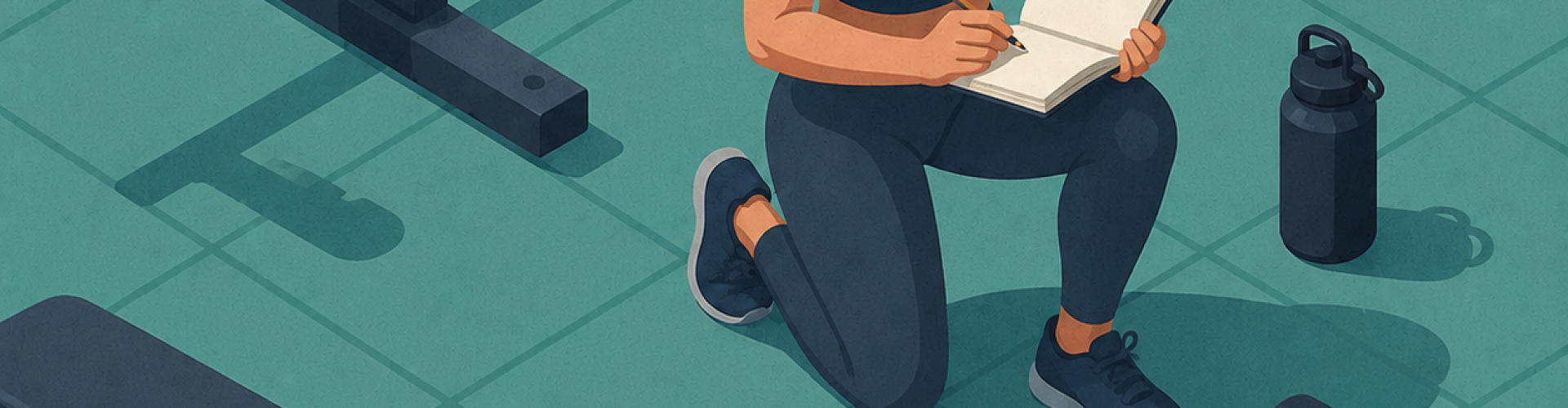 Ilustración isométrica de progresión en el entrenamiento, recurso 3